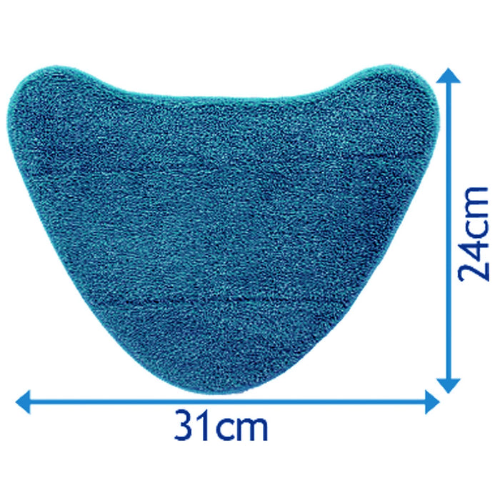 Microfibre Cleaning Pads for Vax S86-SF-B S86-SF-C S86-SF-P S86-SF-T Steam Cleaner Mops (Pack of 2)