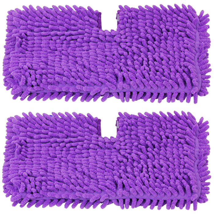 Steam Cleaner Cover Pads for Shark S3450 S3452 S3455K S3550 SE400 SE450 Mop (Pack of 2, Purple)
