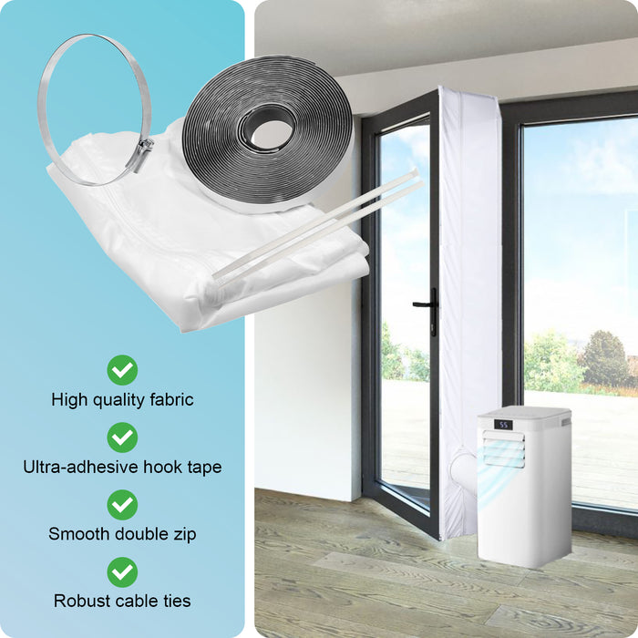 French Door Seal Kit 4m for Air Conditioning 6m 150mm Hose for AC Unit