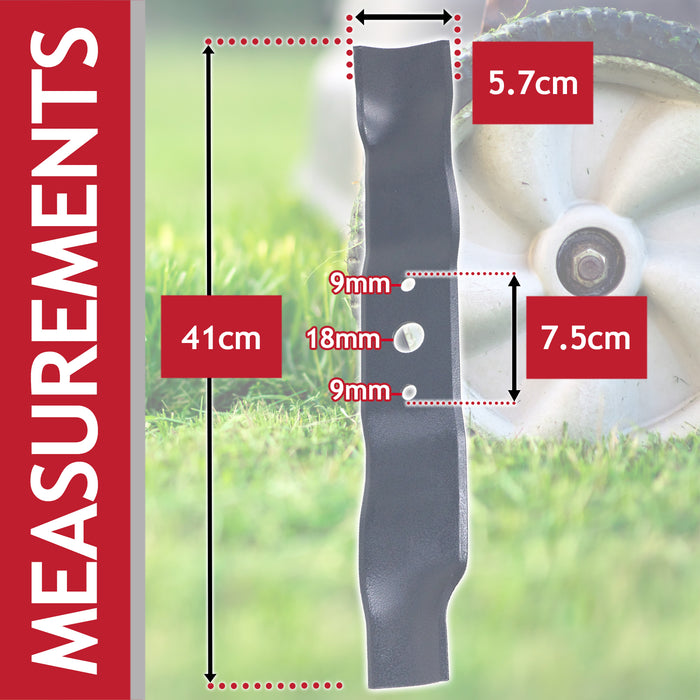 Metal Blade for Mountfield 420HP 422HP HB41 HP425 S420 S421 SP425 Lawnmower (41cm / 16")