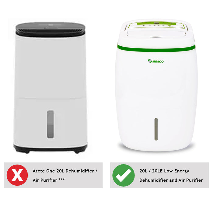 HEPA Filter for MEACO Dehumidifier 20L 20LE Low Energy Platinum 9 x Filters