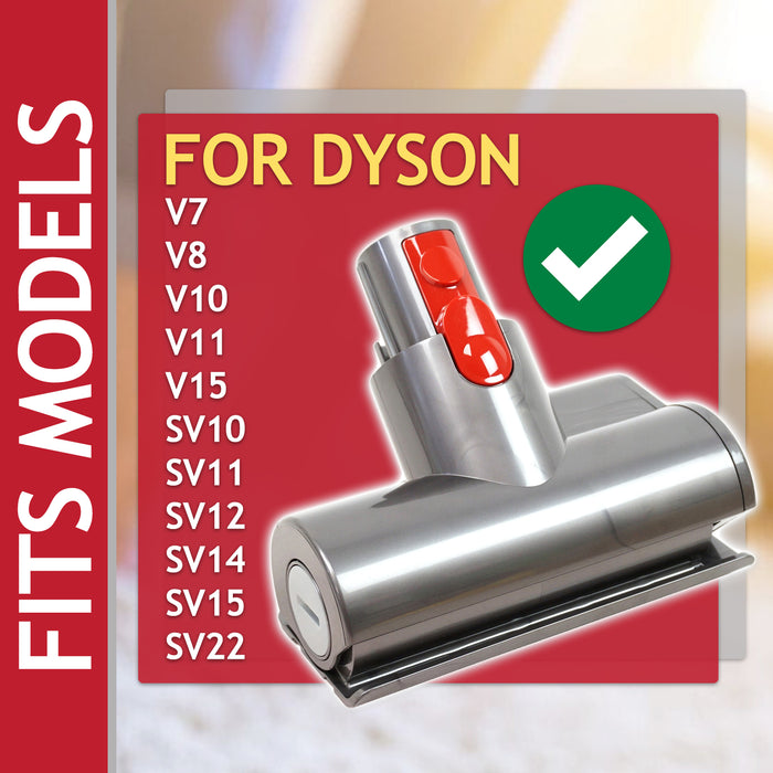 Mini Motorised Brush Tool End Cap for Dyson V7 V8 V10 V11 V15 SV10 SV11 SV12 SV14 SV15 SV22 Vacuum (967481-01)