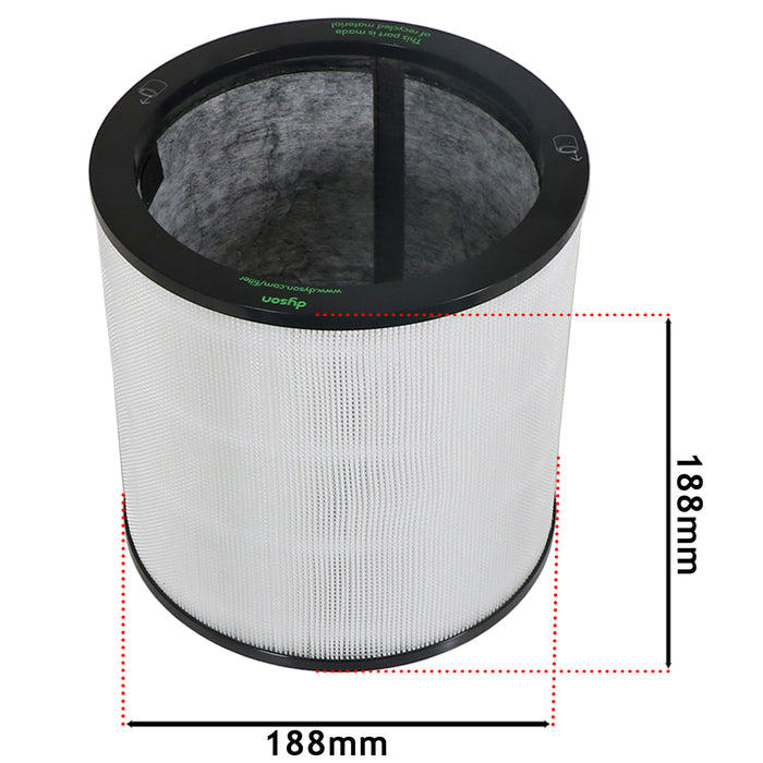 Dyson Glass HEPA Filter for Air Purifier Pure Cool Link Tower Genuine 967089-17 (Pack of 2)