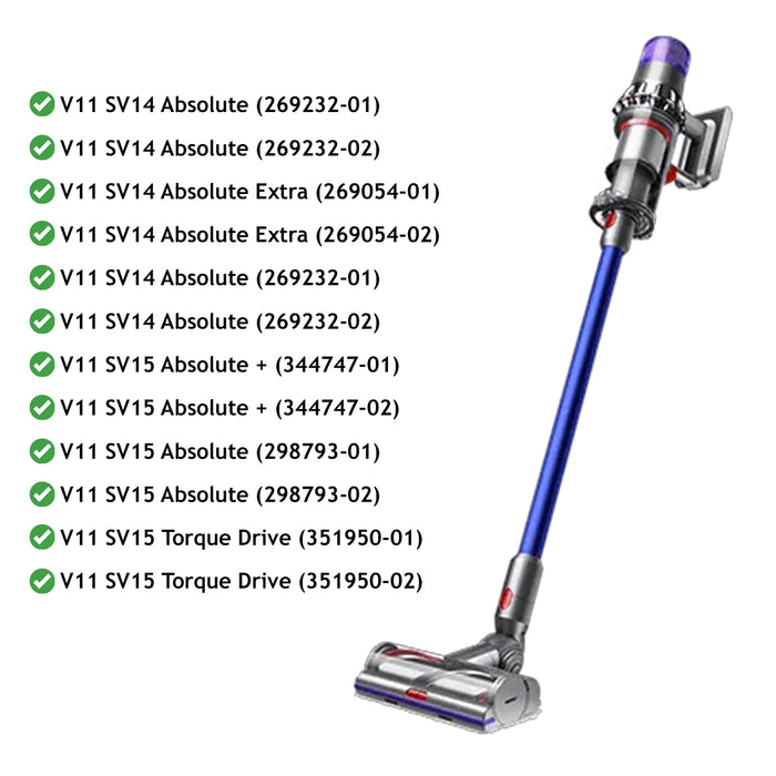 Dyson V11 Torque Drive Motorhead Vacuum Roll Brush Head Floor Tool SV14 SV15 970100-05