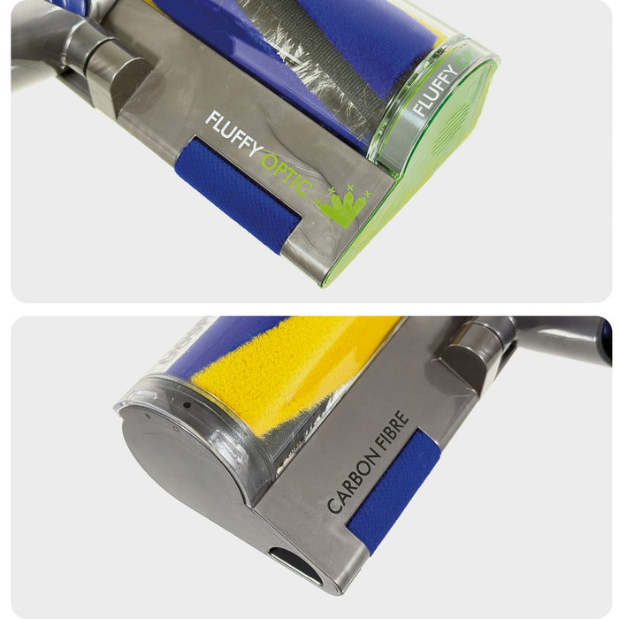 SPARES2GO Fluffy Optic Cleaner Head For Dyson Gen5detect SV23 Absolute 972417-01