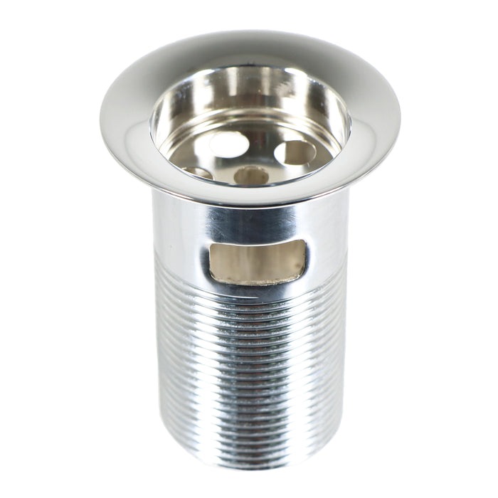 Chrome Slotted Sink Basin Bathroom Kitchen Waste Chain Stay Plug (1 1/4")