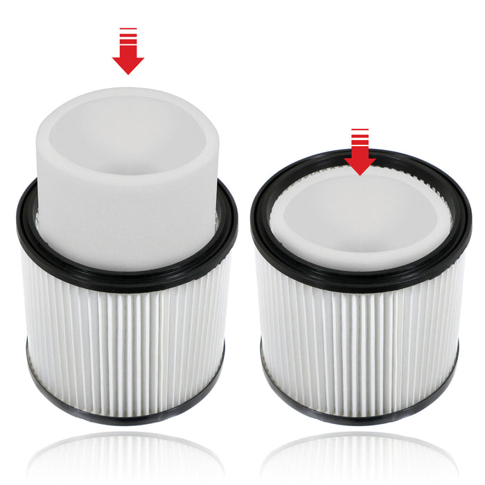 Cartridge Foam Filter for Titan TTB350 TTV431 16L 20L 30L 40L Vacuum + 5 Bags