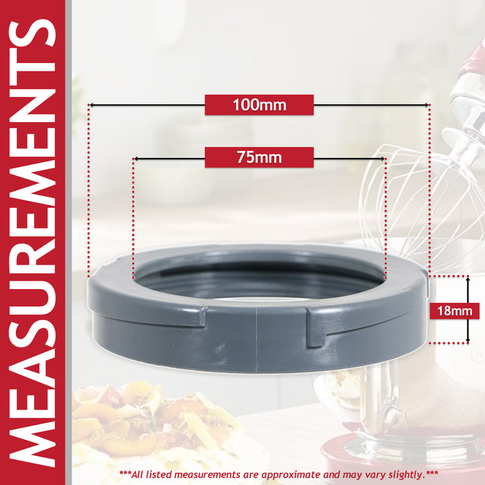 Kenwood KMIX Bowl Ring Nut KMX75 KMX750 KMX754 KMX760 KMX761 KMX770 4 Lug (AS00002704)