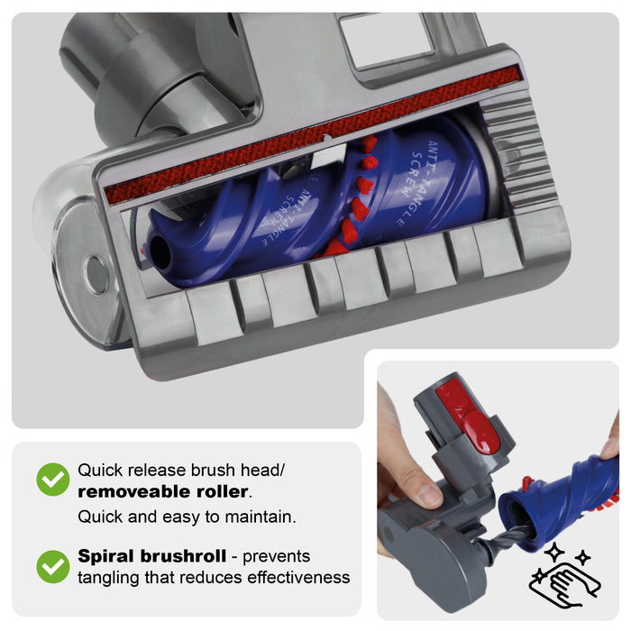 Anti Tangle Hair Screw Tool Brush Head for Dyson Animal V7 V8 V10 V11 V15 SV10 SV11 SV12 SV14 SV15 SV22