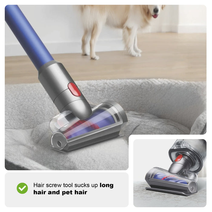 Anti Tangle Hair Screw Tool Brush Head for Dyson Animal V7 V8 V10 V11 V15 SV10 SV11 SV12 SV14 SV15 SV22