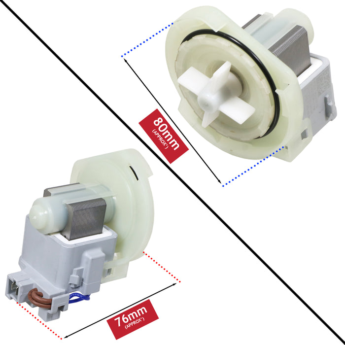 Drain Pump for Belling Dishwasher IDW704 IDW804 IDWA804 1748200100 1740300200