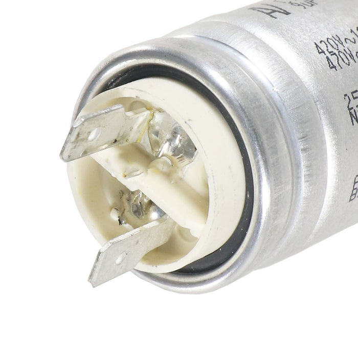 9uF Capacitor Silver