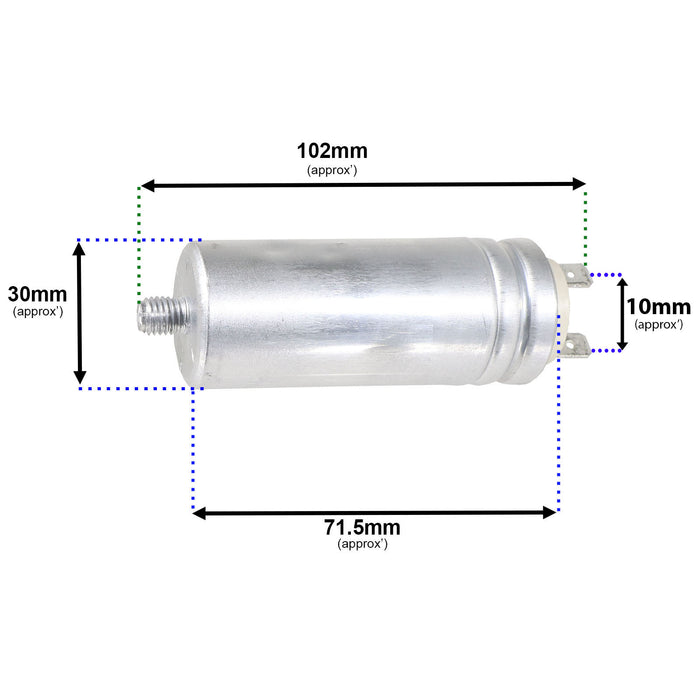 Capacitor 9uF Silver