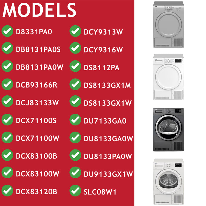 Beko Heater Element 2300W Tumble Dryer DTGC7000W DTGC8000B DTGC8000W DSC85W