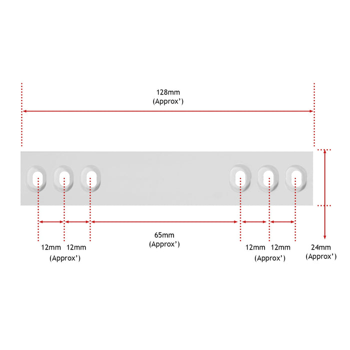Integrated Fridge Door Slide Mounting Bracket Slider Kit for Montpellier (x4)