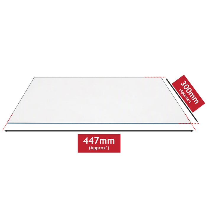 Fridge Glass Shelf 447mm x 300mm Replacement Refrigerator Storage Insert