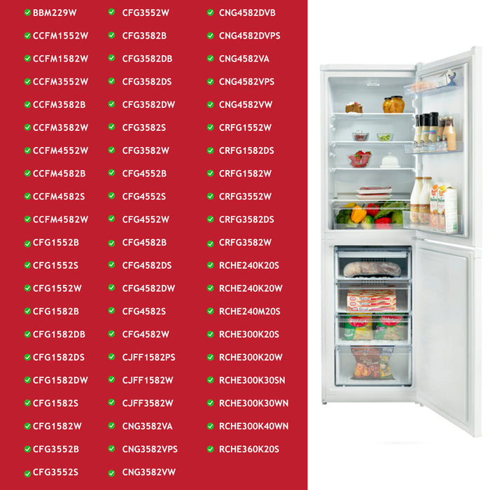 Beko Glass Shelf Fridge Freezer Upper Middle 400mm x 290mm CCF CFG CNG Genuine