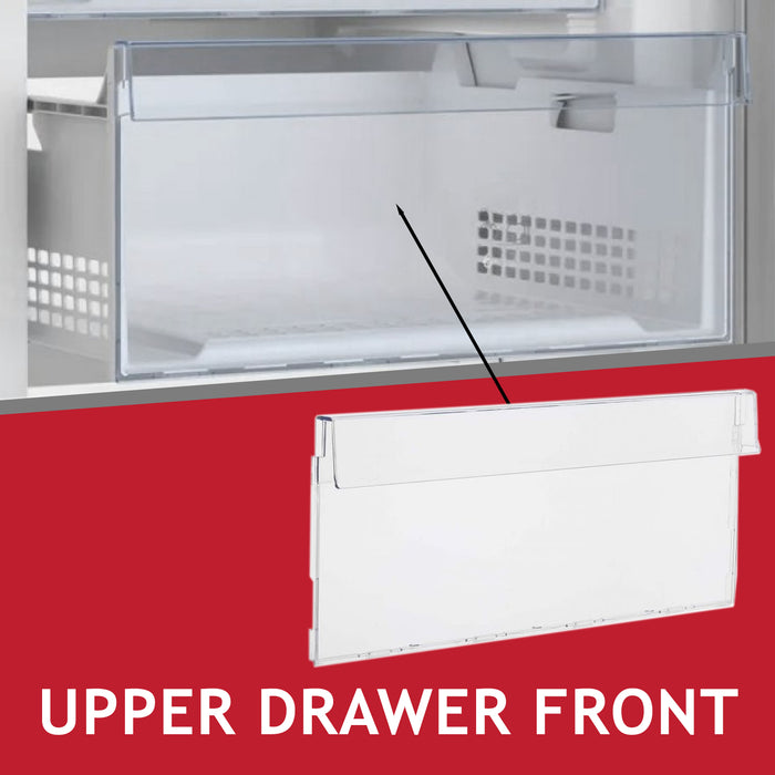 Beko Freezer Drawer Front Basket Handle Cover 5906361800 5906361872 445 x 190 mm