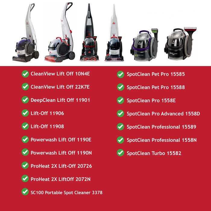 Bissell Hose SpotClean Lift-Off ProHeat 10N4E 22K7E 1190E 15585 15589 1606127