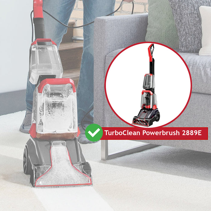 Clean Water Tank & Red Cap for Bissell TurboClean Powerbrush 2889E Carpet Cleaners