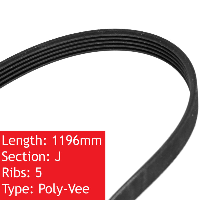 Drive Belt for Zanussi Washing Machine FJ1276I FJS1286 ZWD1262W ZWF1231W J5 J5 1323531200