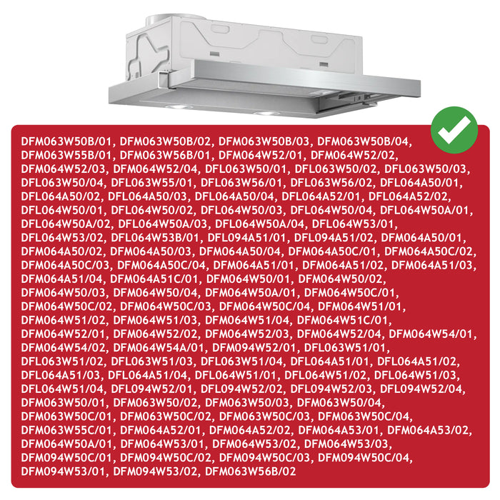 Carbon Filter for Bosch Cooker Hood DSZ4551 11008080 DFM063W50 DFM064W50