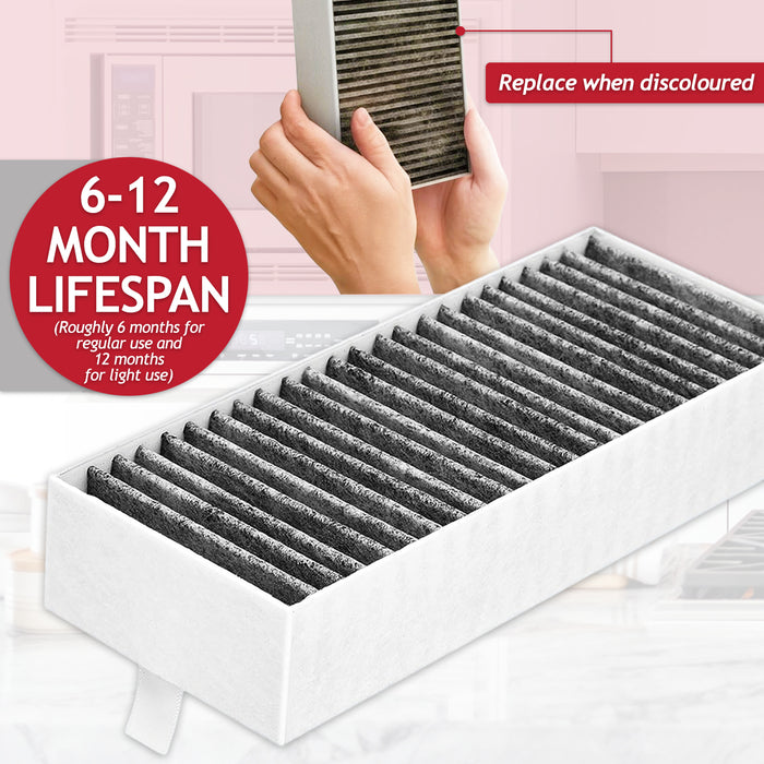 Activated Carbon Filter for Bosch HEZ PIE PVQ PXX Cooker Hood (Pack of 8 Filters)