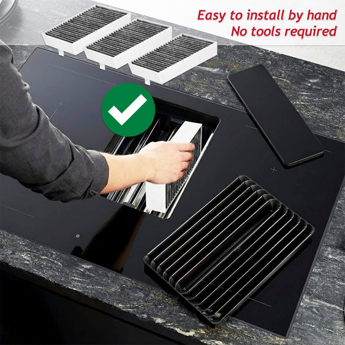 Activated Carbon Filter for Bosch HEZ PIE PVQ PXX Cooker Hood (Pack of 8 Filters)