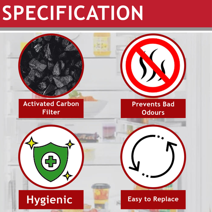 Odour Filters for Liebherr Fridge Freezer Carbon Filter 909698900 988242900 988246000 x 4