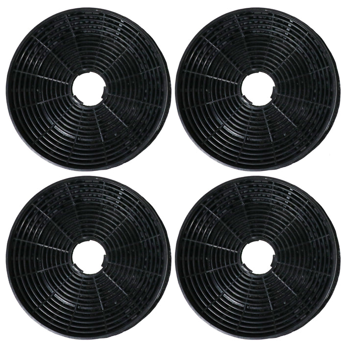 Charcoal Carbon Filters for Beko Cooker Hood (Pack of 4)