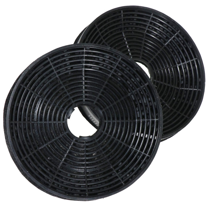 Carbon Charcoal Vent Filter for Grundig GDK 59000 BXB Cooker Extractor Hood (Pack of 2 Filters)