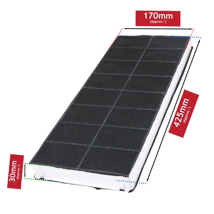 Carbon Filter for Siemens LI44930/01 LI23031 LC56650 Cooker Hood 296178 352953 x 2 Filters
