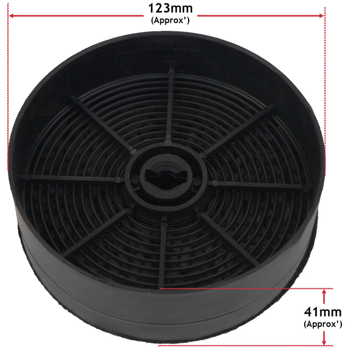 Carbon Filters For AEG Fits Electrolux Fits Zanussi Cooker Hoods ECFB03 9029798809 (Pack of 2)