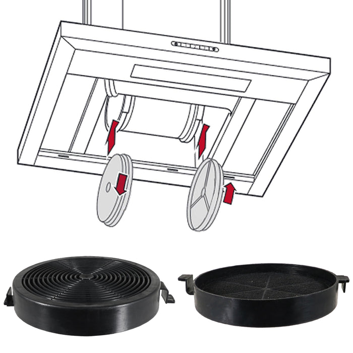 Carbon Filters for Belling Cooker Hood CHIM600RBLK CHIM600RSS x 4 Filter