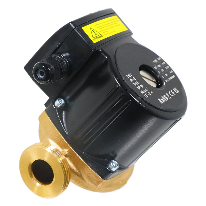 Hot Water Circulator Pump Universal Bronze Circulation System (45W, 230V, 50Hz, 130mm)