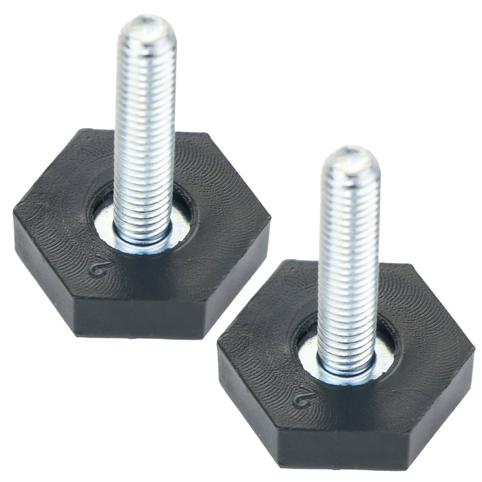 Universal Fridge Freezer Adjustable Screw in Foot Leg M6 6mm (Pack of 2)