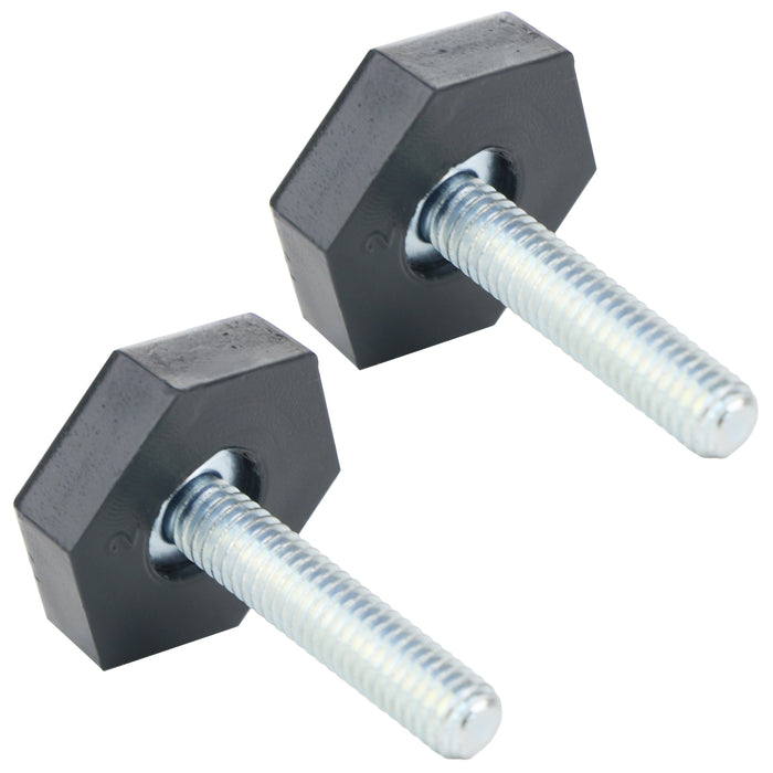 Adjustable Screw in Foot Leg For Bosch Fits Neff Fits Siemens Fridge Freezer M6 6mm (Pack of 2)