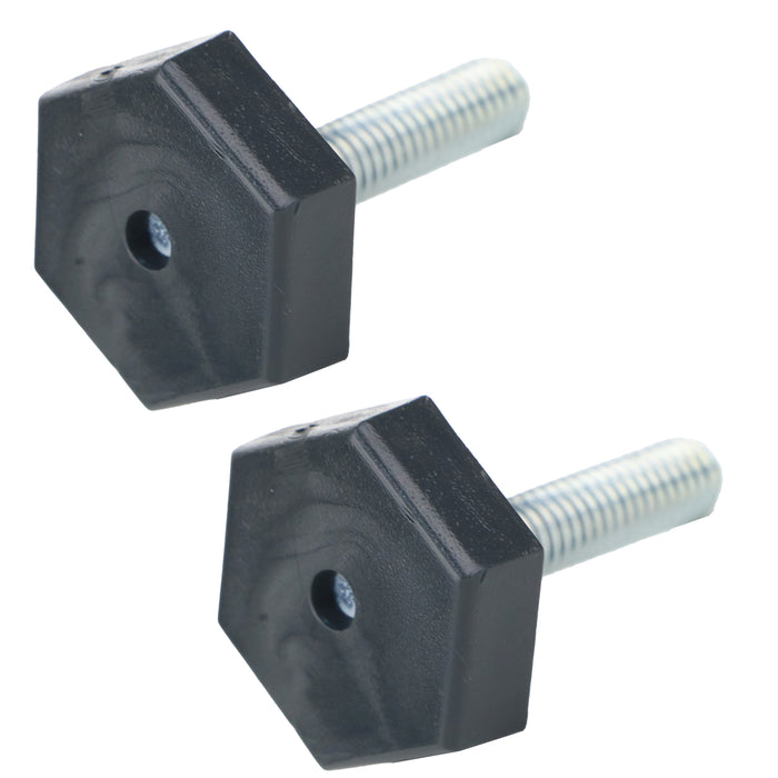 Universal Fridge Freezer Adjustable Screw in Foot Leg M6 6mm (Pack of 2)