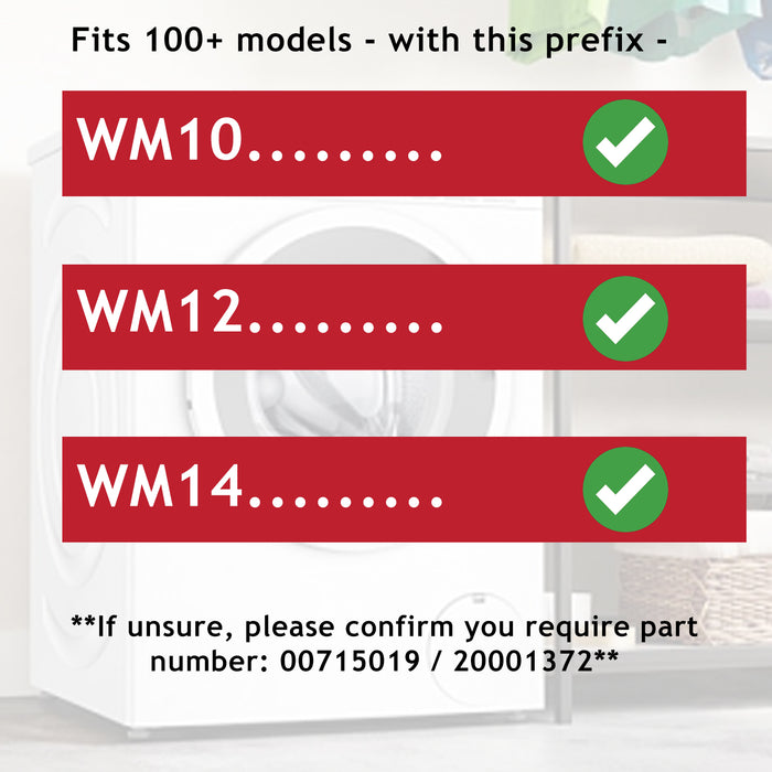 Siemens Washing Machine Door Frame Porthole Window Fascia Cover Grey 00715019 WM10 WM12 WM14