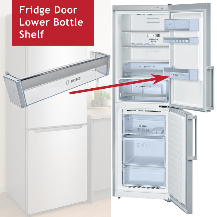 Bosch Fridge Freezer Lower Door Bottle Shelf Rack KGN34X KGN36X KGN36Y KGN39X