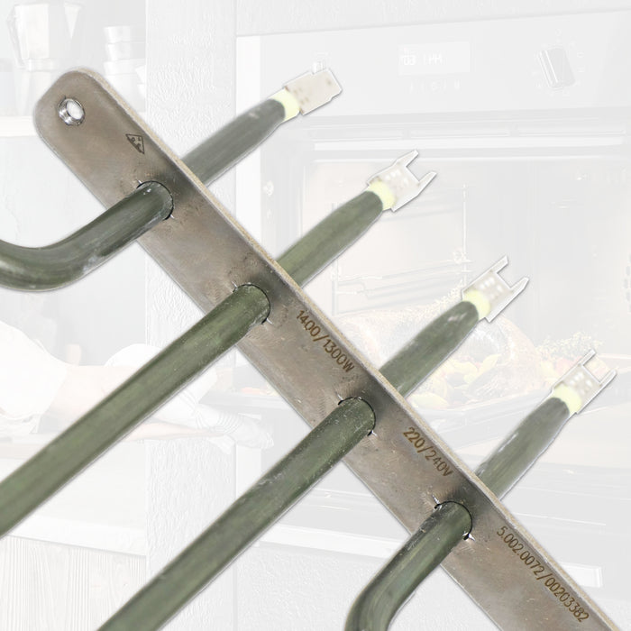 Dual Heating Element for Bosch Neff Siemens Top Grill Oven Cooker (2700W, 220V / 240V)