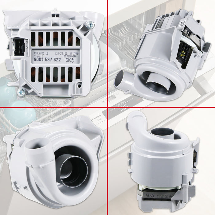 Bosch Neff Siemens Dishwasher Heat Pump Motor Flow Main Circulation Assembly Kit (12014980)