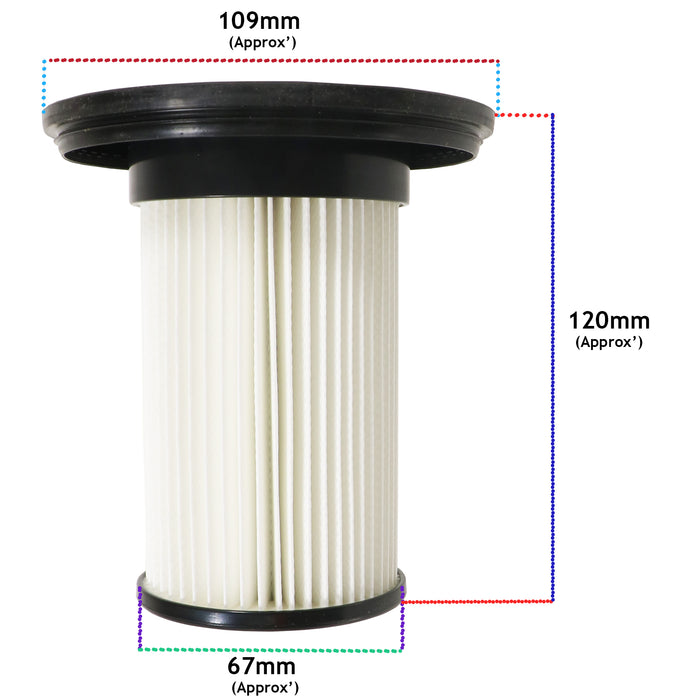 Cartridge Filter for Bosch BBS611GB BBS931WGB BCS612GB Vacuum Cleaner 12023349 HEPA