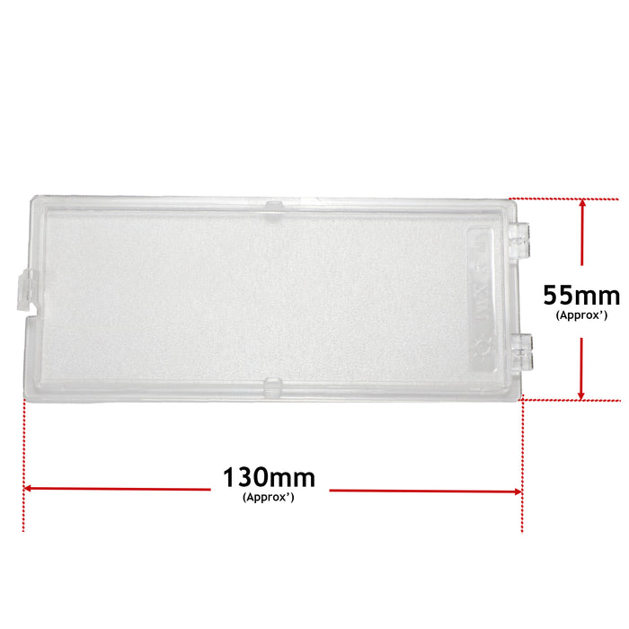 Cooker Hood Light Diffuser Cover Panel For Neff Fits Siemens 130mm x 55mm 12025015