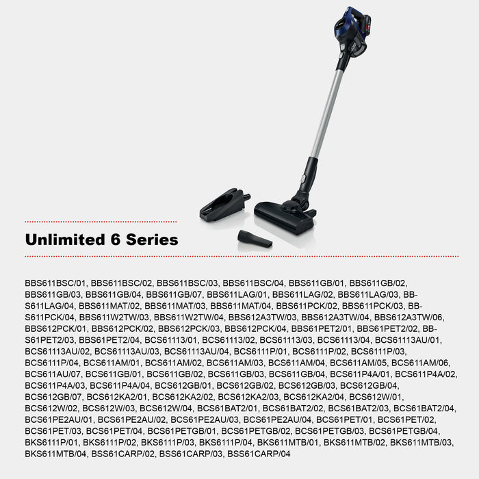 Floor Brush Head fits BOSCH unlimited 6 Series Powerbrush BCS612GB BCS611 BBS612