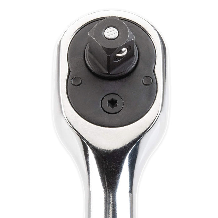 1/4" Socket Ratchet Square Drive 100 Teeth Quick Release Reversible Chrome Vanadium Steel Tool