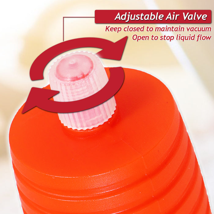 Manual Syphon Pump Hand Squeeze Operated Petrol Diesel Fuel Liquid Oil Barrel Transfer Hose Tube