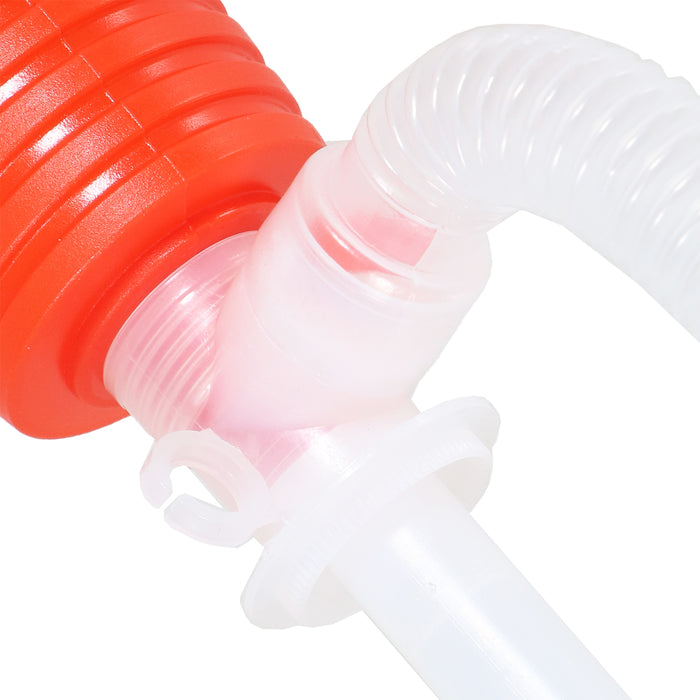 Manual Syphon Pump Hand Squeeze Operated Petrol Diesel Fuel Liquid Oil Barrel Transfer Hose Tube
