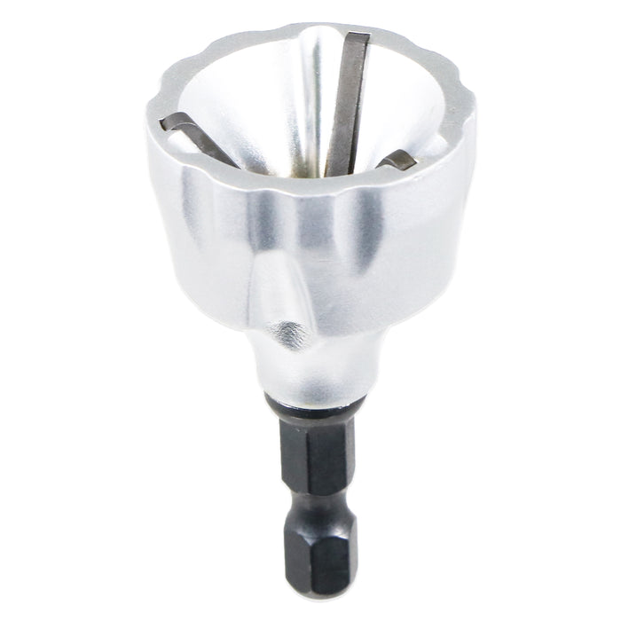 External Chamfer Deburring Tool 3-19mm 1/4" Hex Shank 50° Angle Tungsten Carbide Drill Bit Attachment