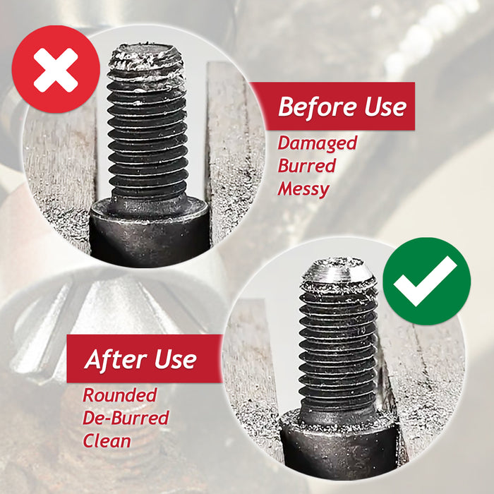 External Chamfer Deburring Tool 3-19mm 1/4" Hex Shank 50° Angle Tungsten Carbide Drill Bit Attachment